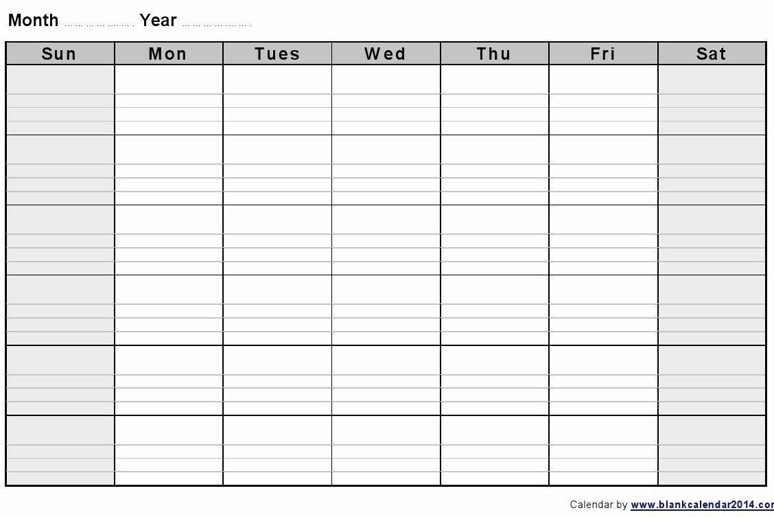 universal blank 2 week calendar in 2020 | blank monthly