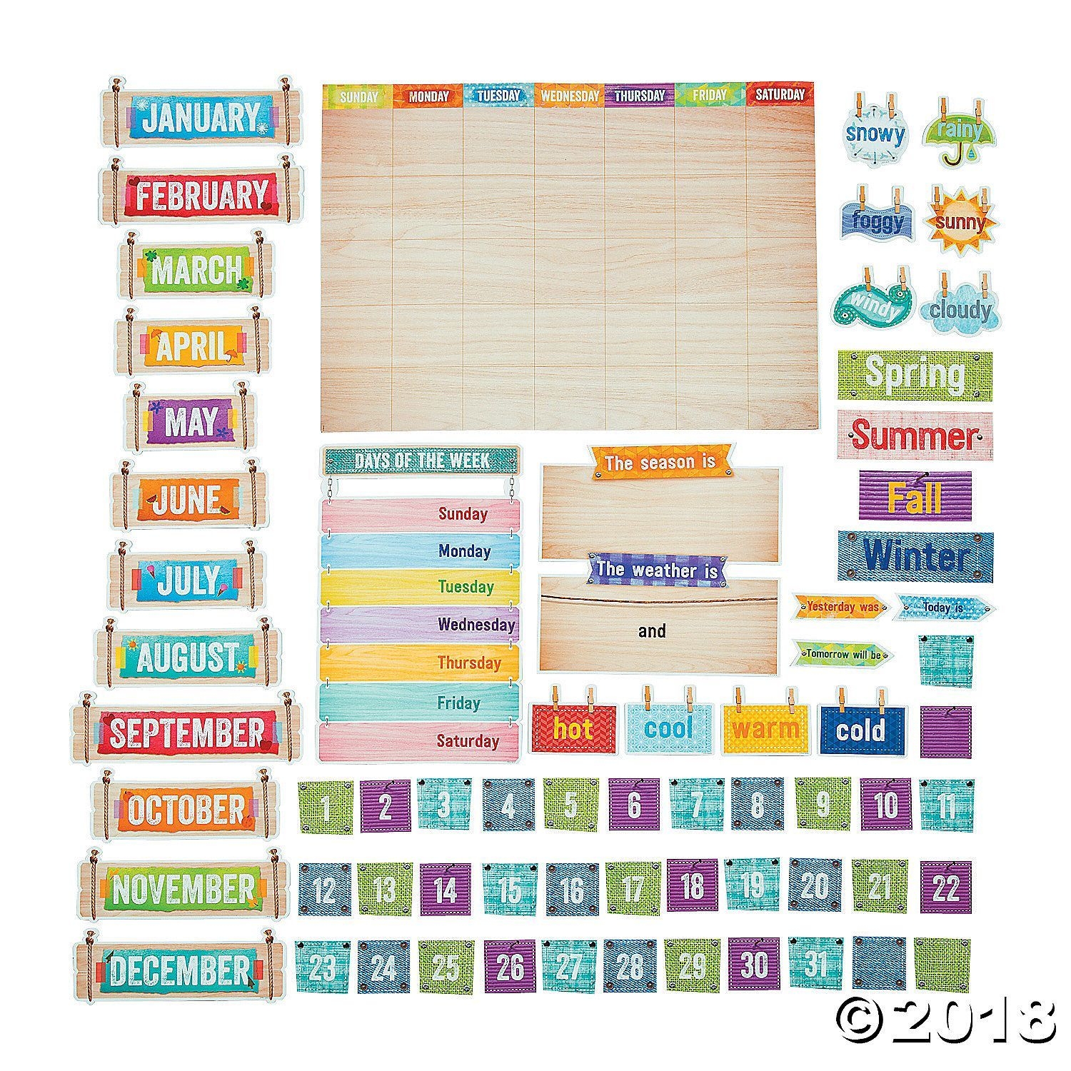 Upcycle Style Calendar Bulletin Board Set Discontinued