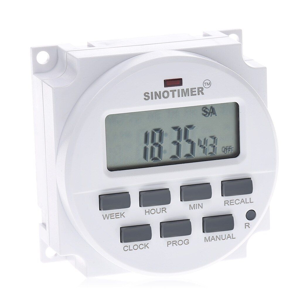 Us $6 69 |big Lcd 15 98 Inch Digital 220v Ac 7 Days Programmable Timer Switch With Ul Listed Relay Inside And Countdown Time Function|lcd Timer