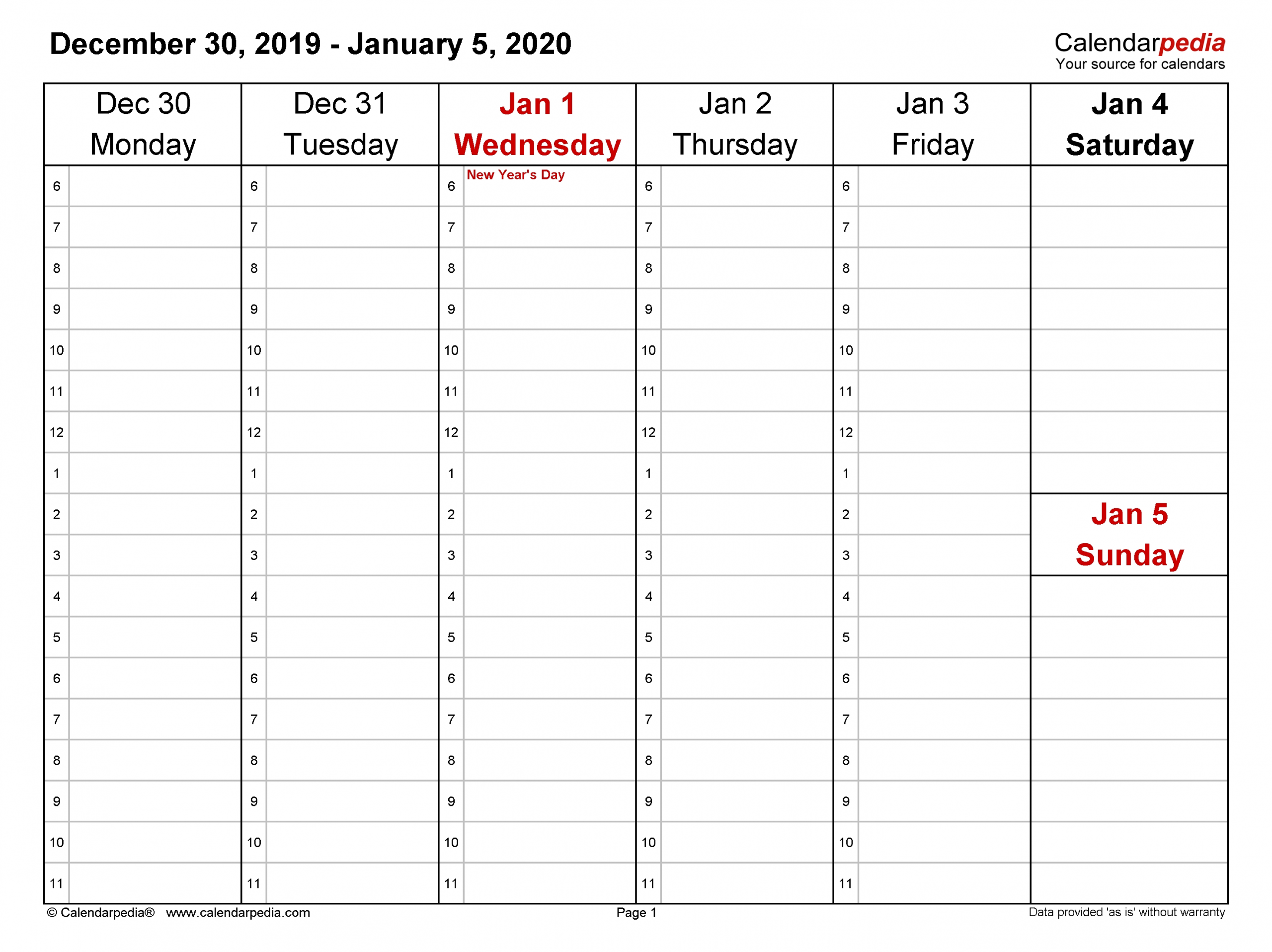 weekly calendars 2020 for word 12 free printable templates