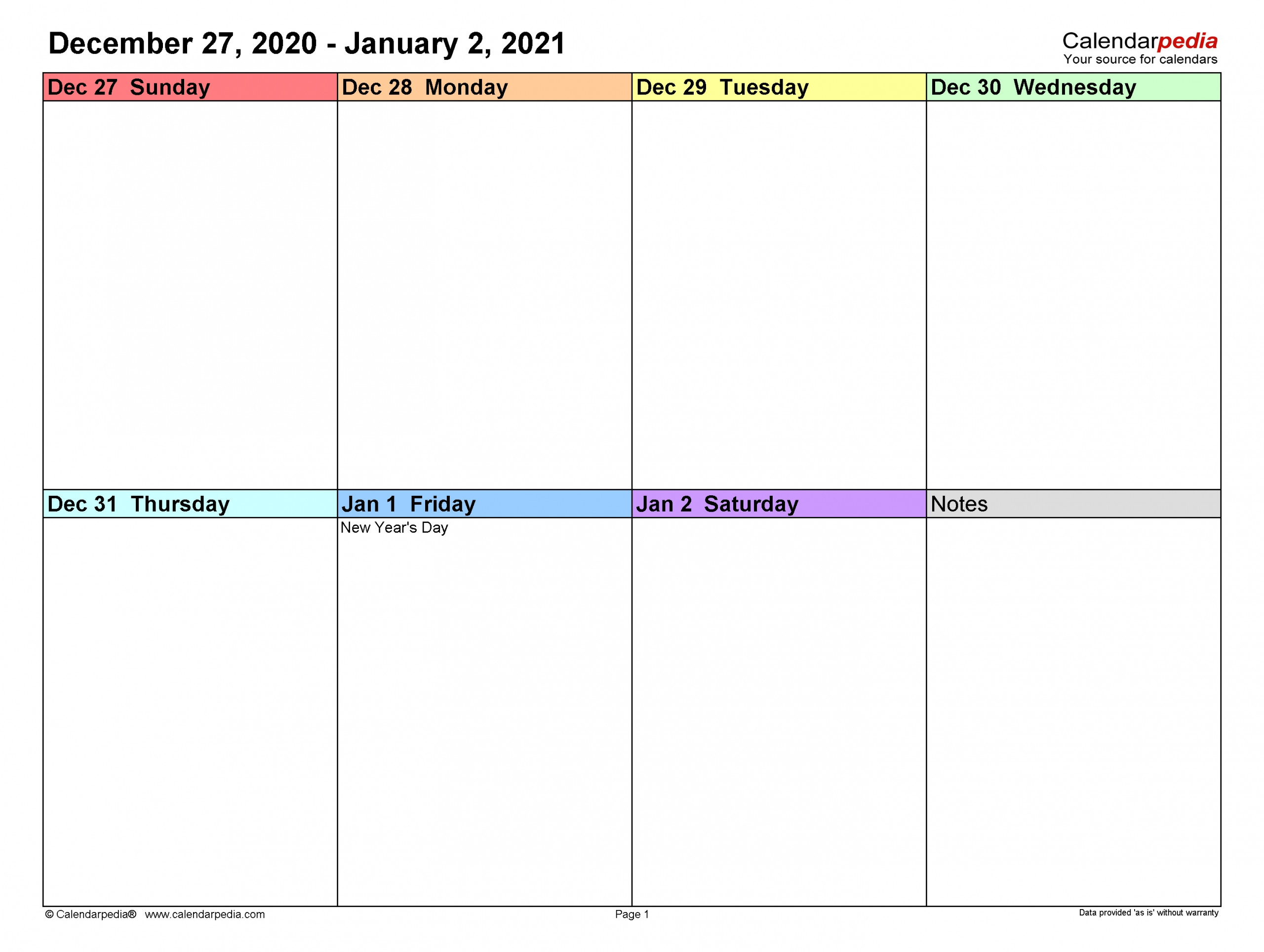 weekly calendars 2021 for excel 12 free printable templates