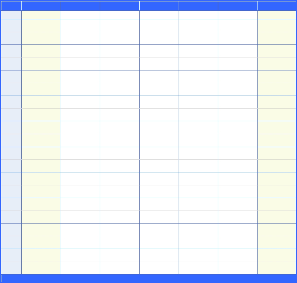 Weekly Schedule Template With 30 Minutes Increment In Word