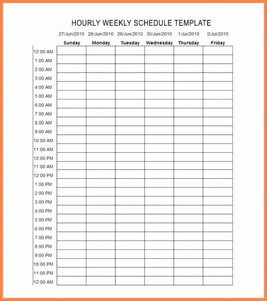 Weekly Schedule Template With Hours Unique Take Hourhour