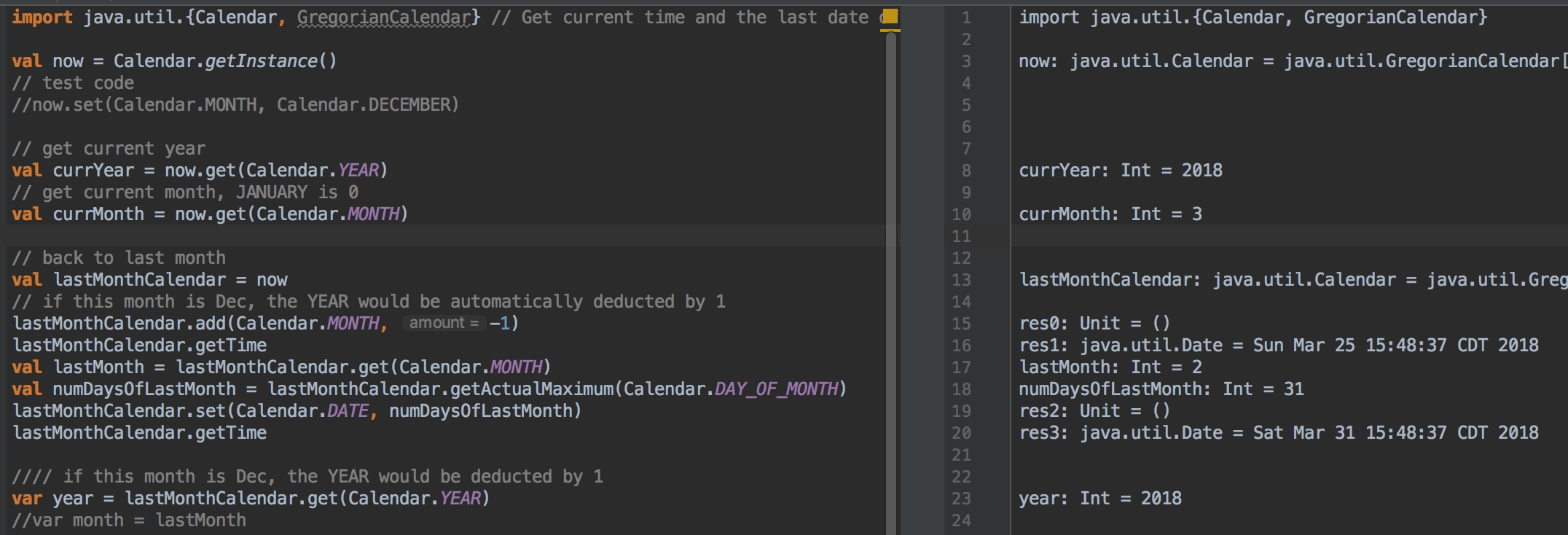 What Does Lowercase "month" Mean In Scala? Stack Overflow