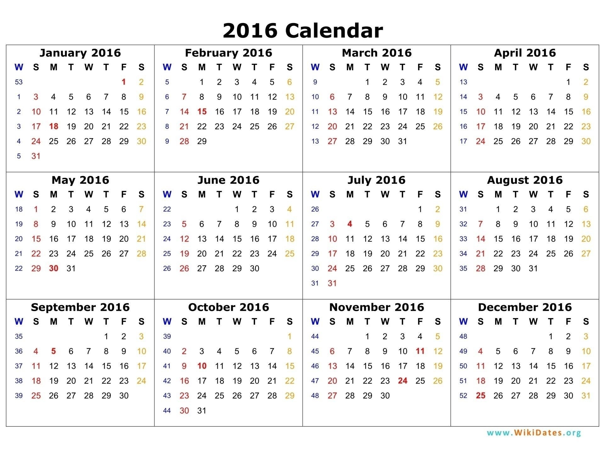year calendar time and date in 2020 | 12 month calendar