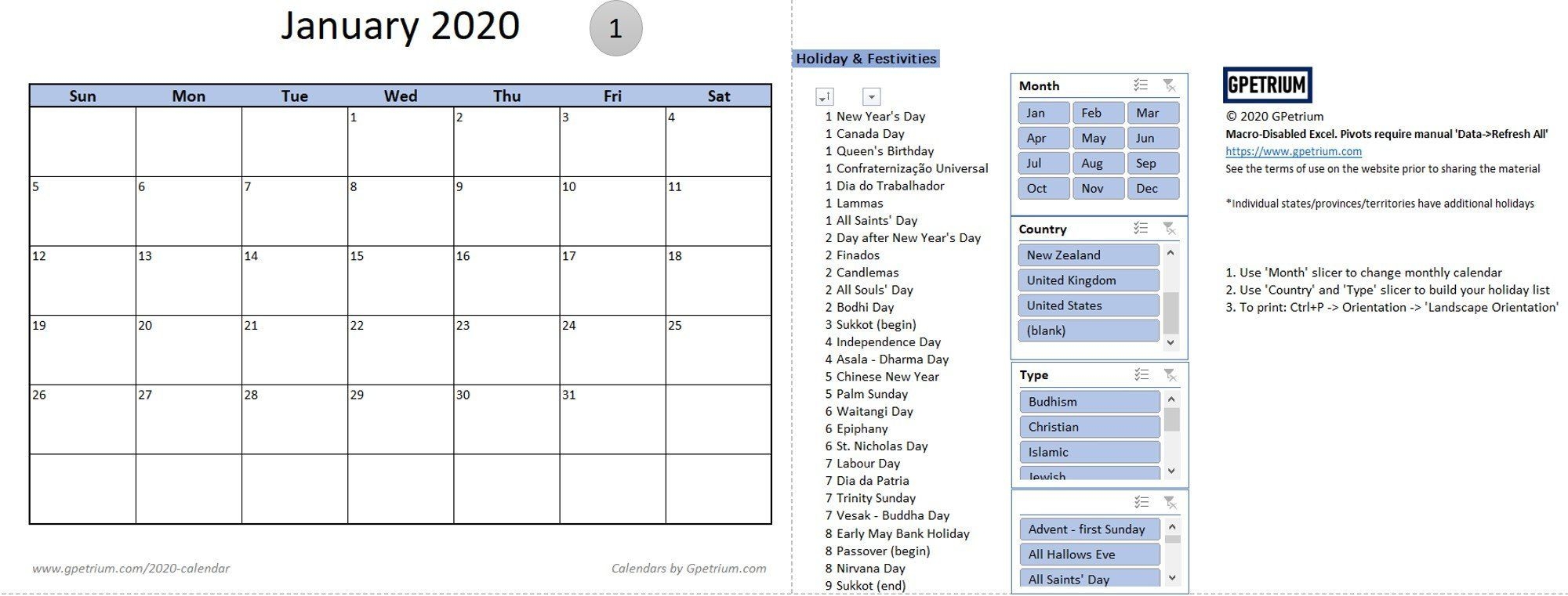 2020 calendar templates – gpetrium