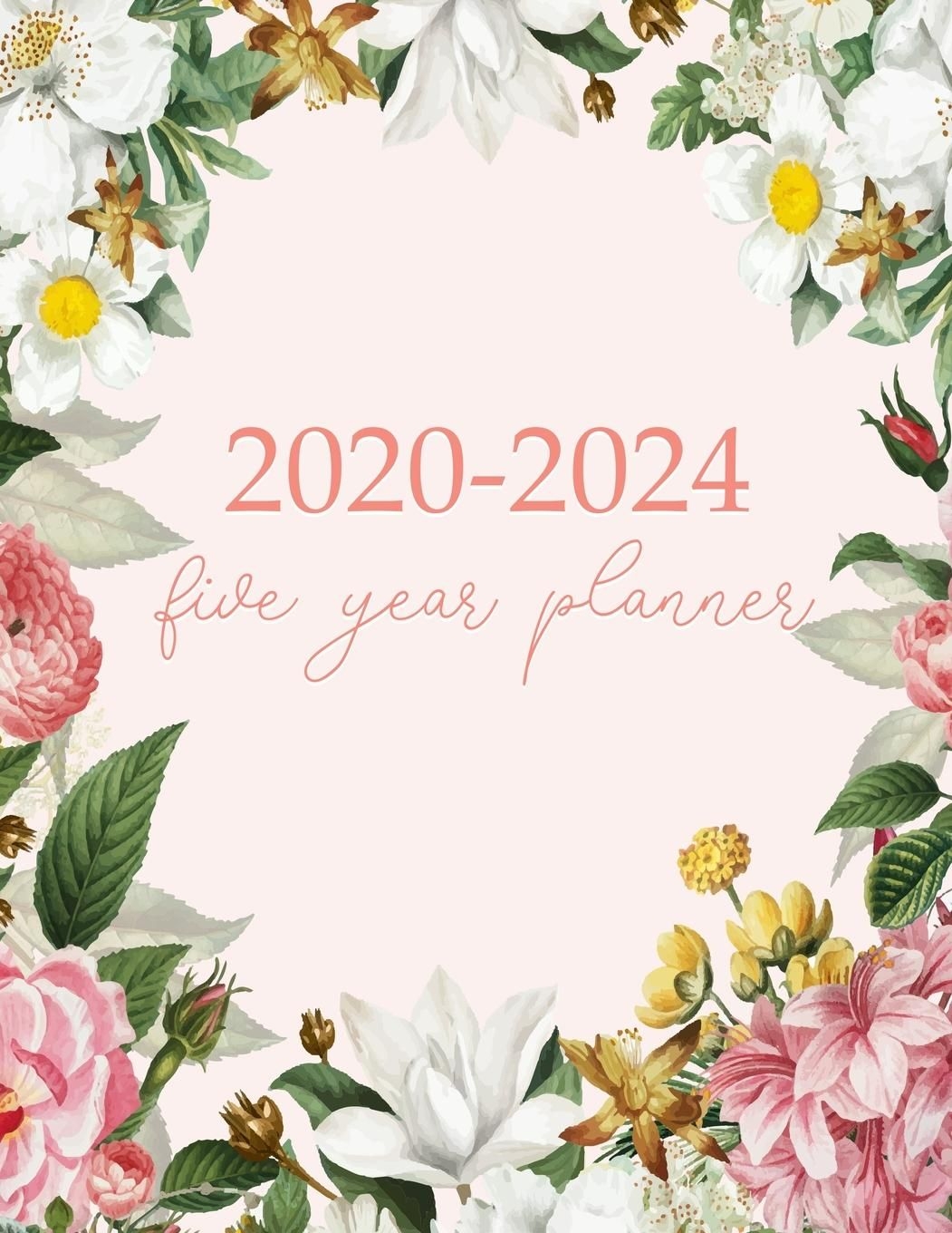 5 year monthly agenda 2020, 2021, 2022, 2023, 2024 large size 8 5x11: 2020 2024 five year planner: monthly logbook and journal, 60 months calendar