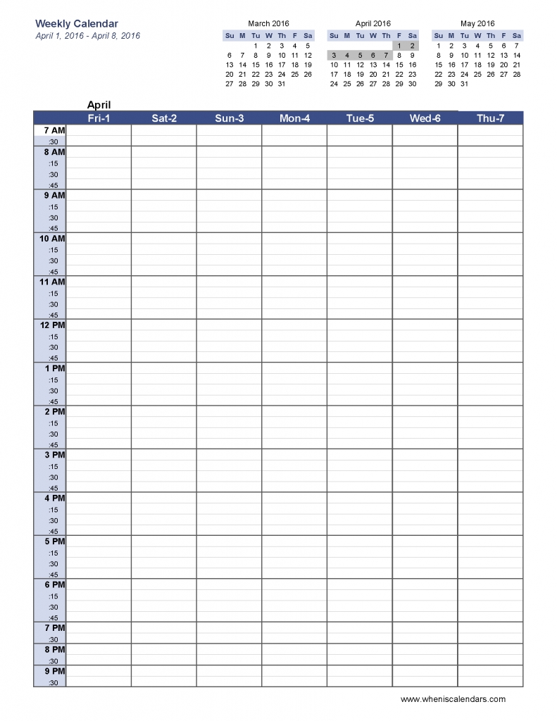 6 Week Blank Schedule Template Weekly Calendar Template Pdf