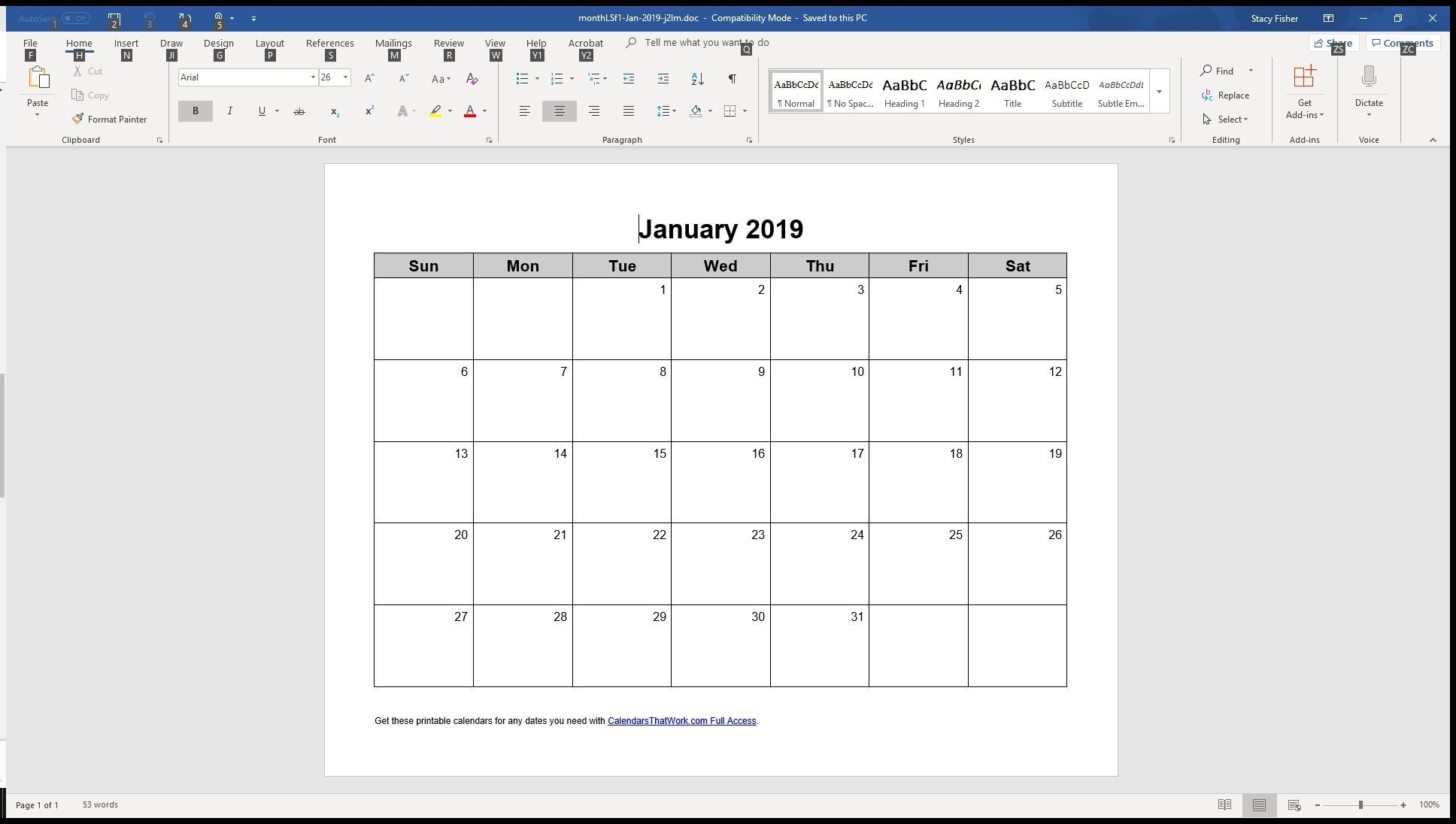 7 top place to find free calendar templates for word