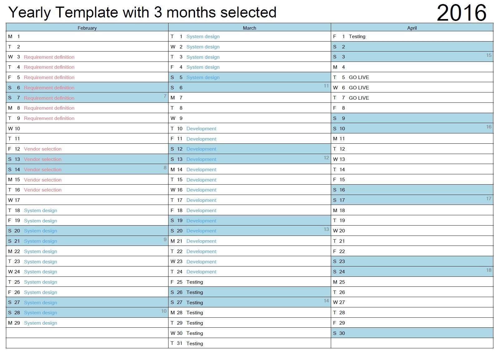 Dashing 6 Month View Calendar Template In 2020 | Print