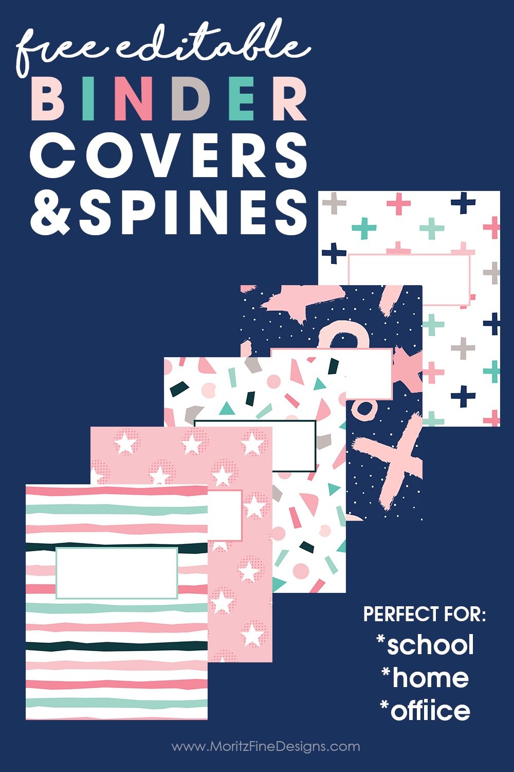 editable binder covers &amp; spines | free printable download