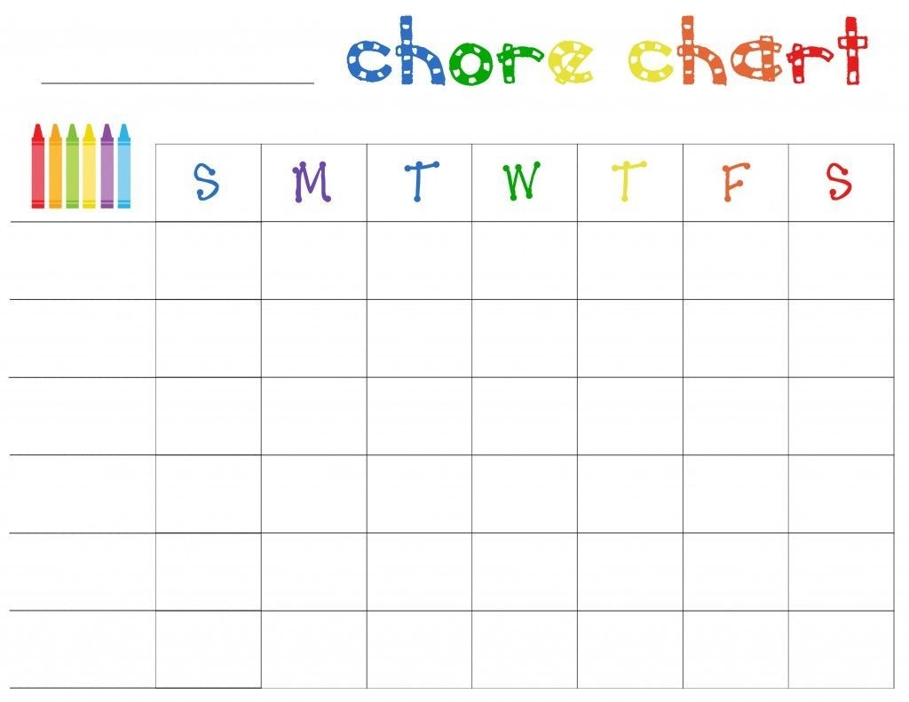 Free Printable Chore Charts For Toddlers | Chore Chart For