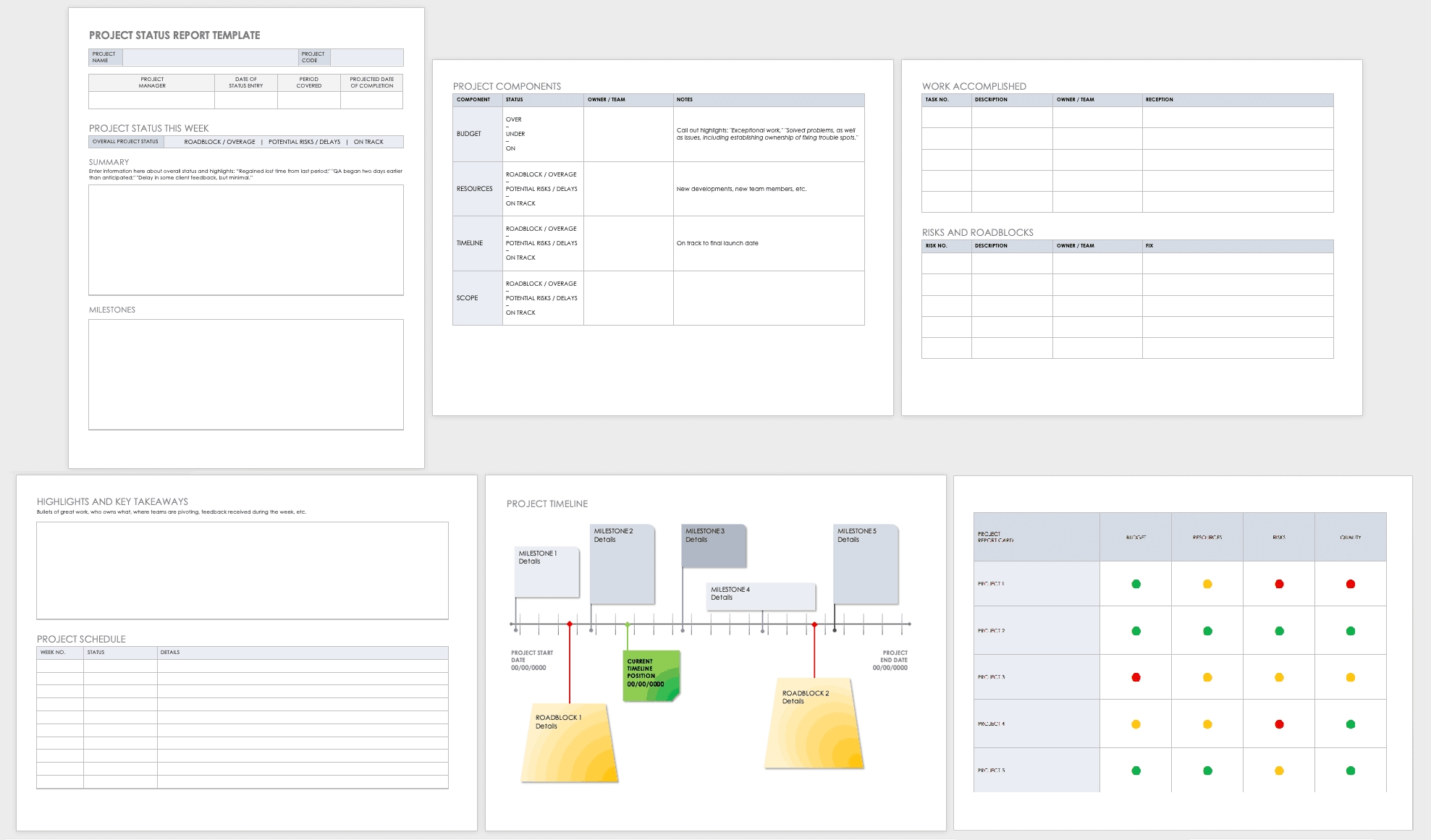 free project report templates | smartsheet