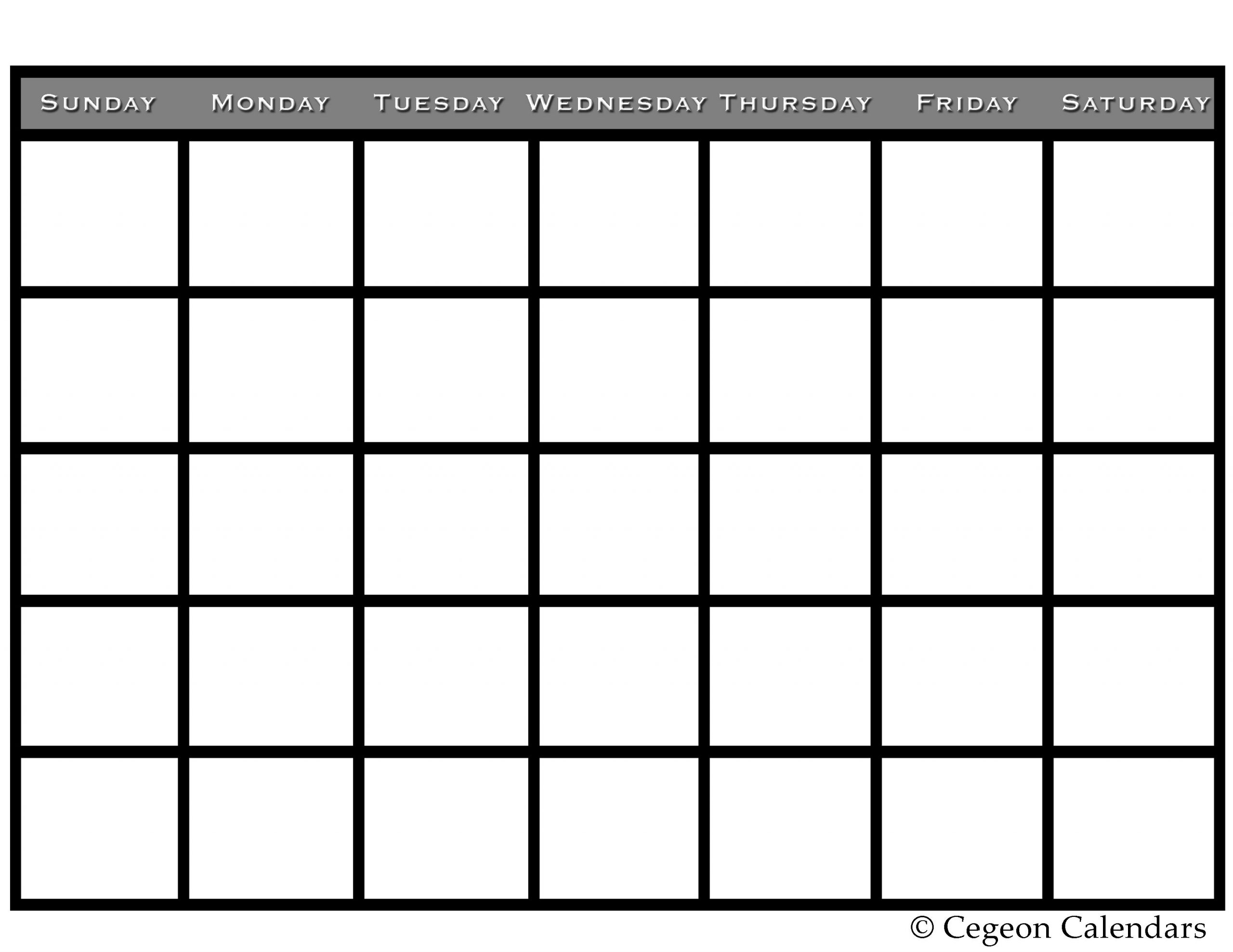 Get Your Free Printable Blank Calendar