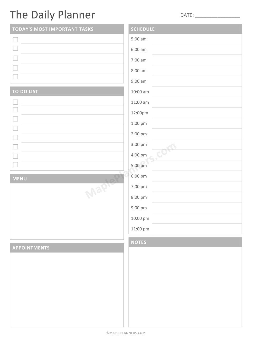 How To Print Half Size (5 5"x8 5") Planner Printables Back