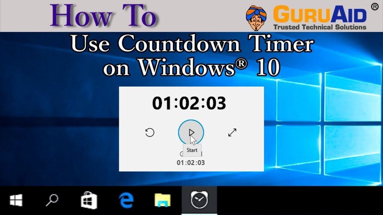how to use countdown timer on windows® 10 guruaid