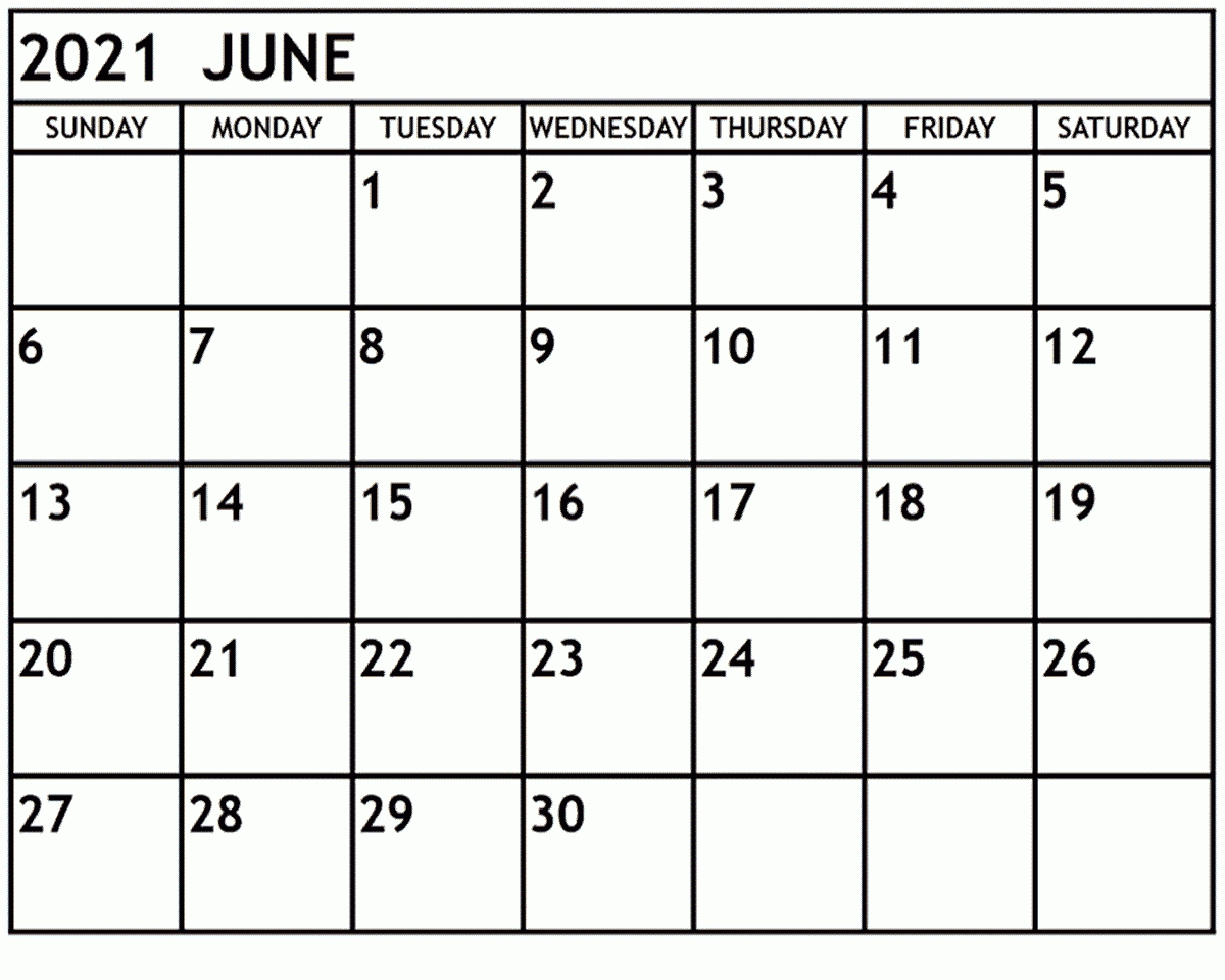 June 2021 Calendar Free Word Template |calendarness | Medium