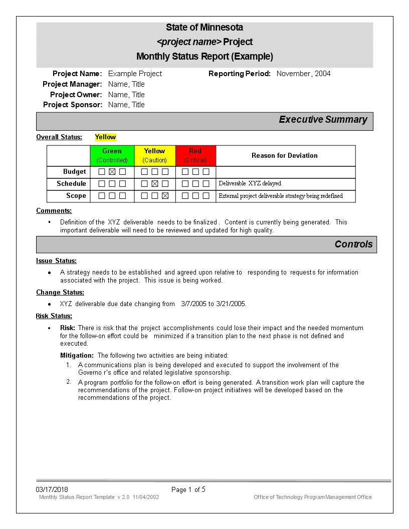 Monthly Status Report How To Create A Monthly Status