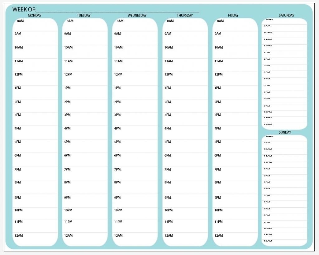 15 Minute Day Planner | Ten Free Printable Calendar 2020 2021