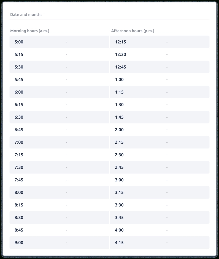 15 Minute Day Planner | Ten Free Printable Calendar 2020 2021