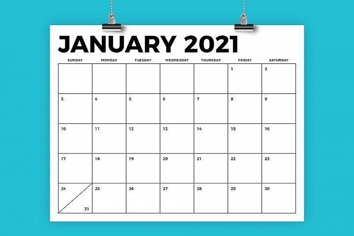 20 2021 Calendar 8 5 X 11 Free Download Printable