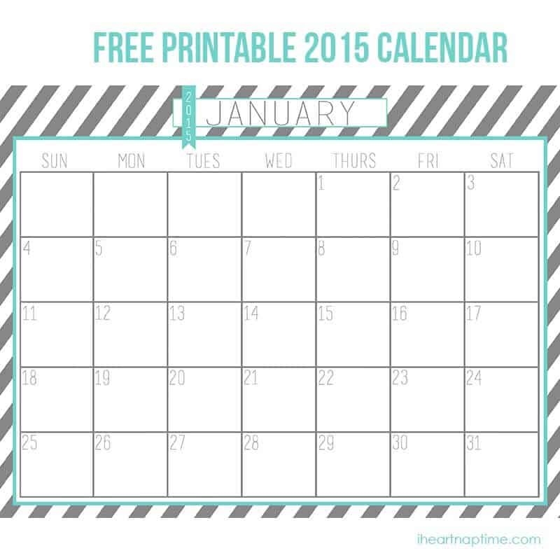 2015 free printable calendar i heart nap time