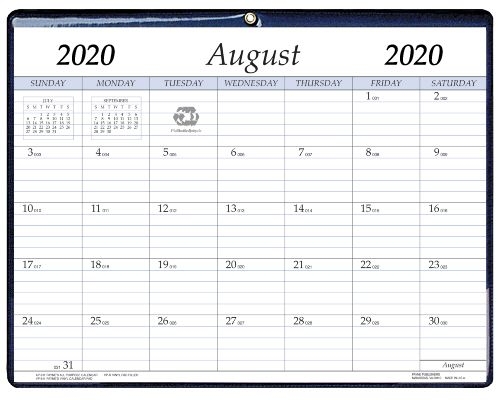 2019 2020 Academic 17 Month Vinyl Calendar Pad | Paynepub