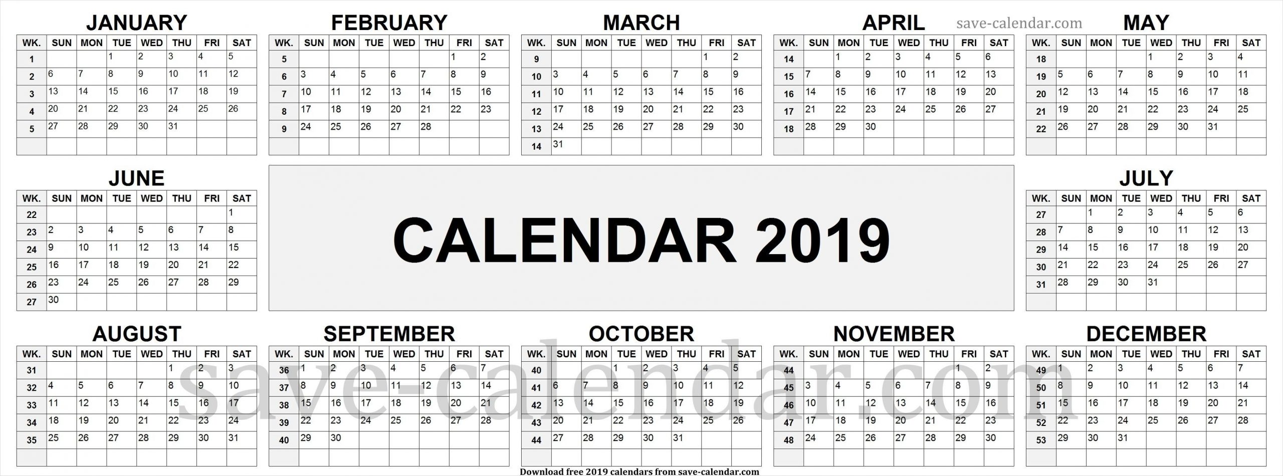 2019 calendarweek numbers | week number, calendar 2019