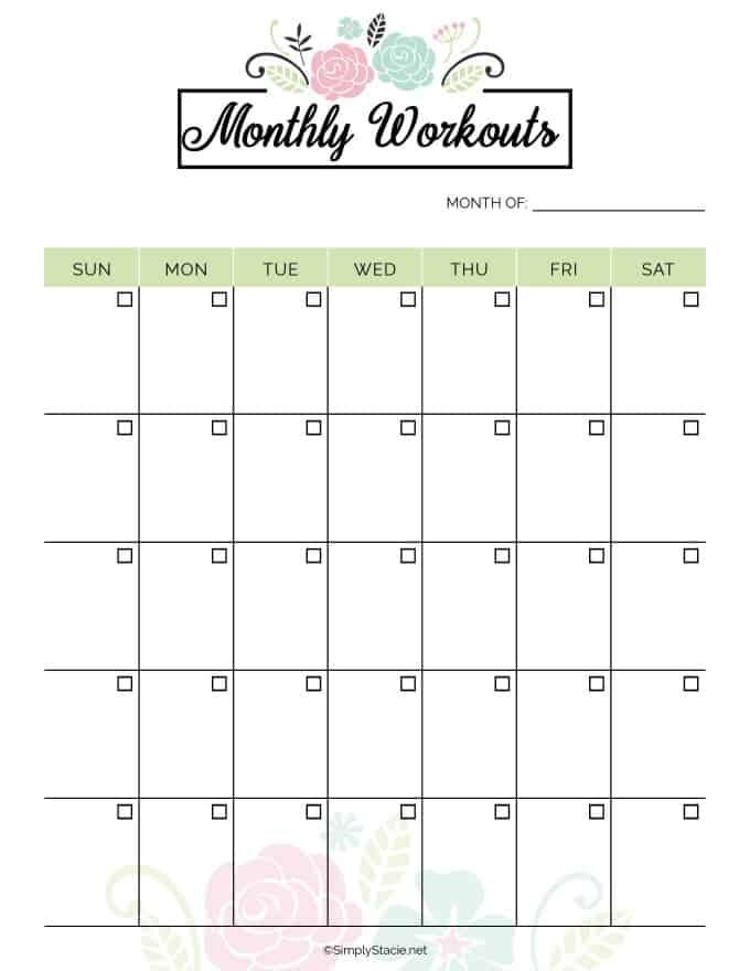 2019 fitness planner free printable | fitness planner