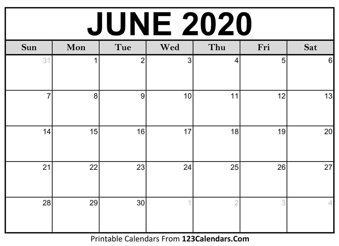 2020 Calander To Write On Calendar Inspiration Design