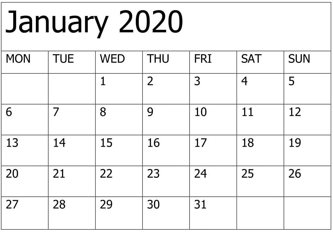 2020 calendar you can edit | calendar printables free