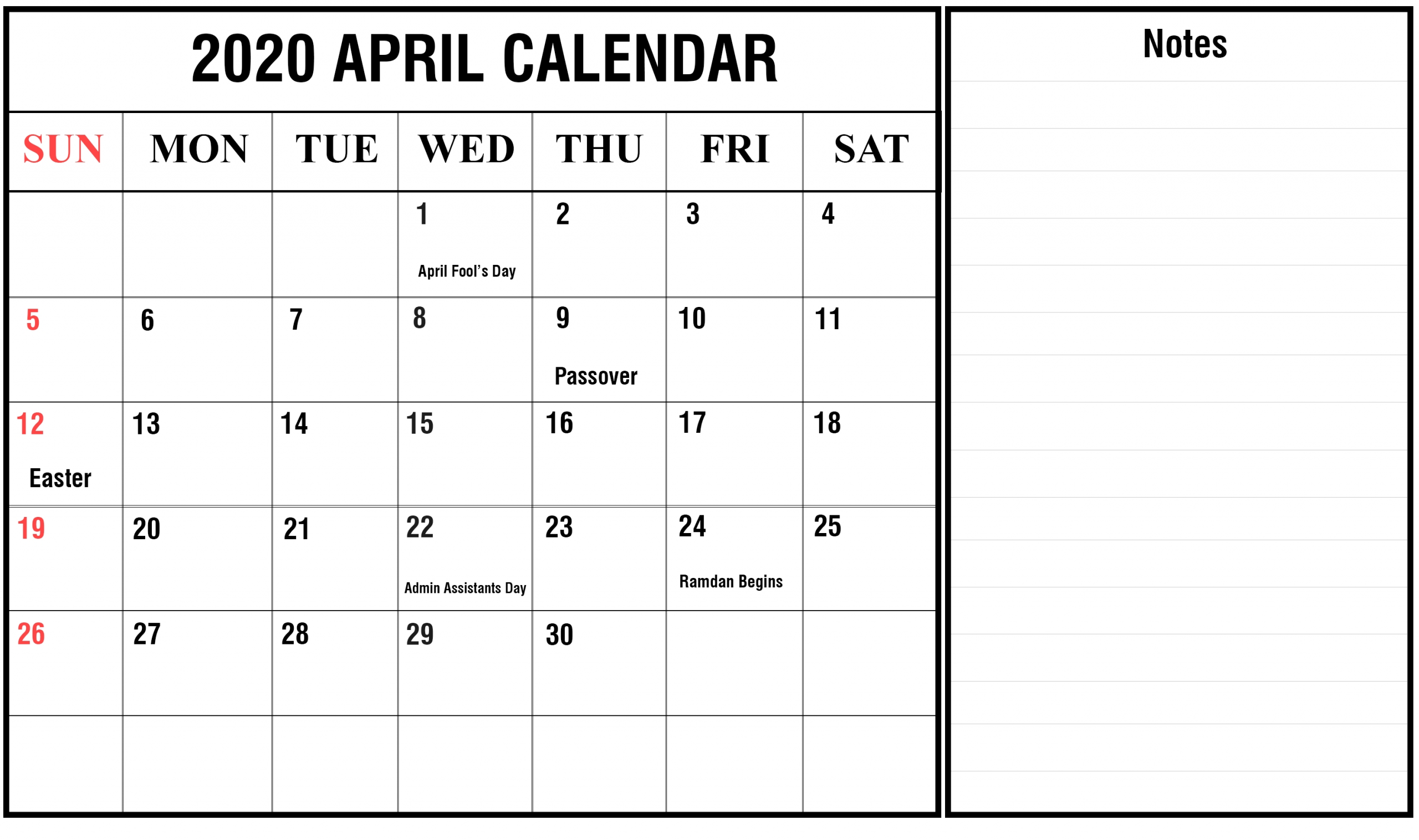 2020 Calendar You Can Type In | Printable Calendar Free