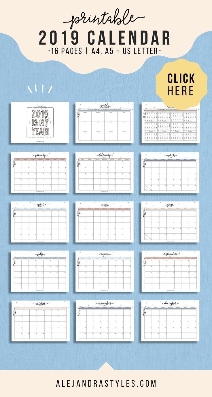 2020 printable calendar, wall calendar, desk calendar, 12