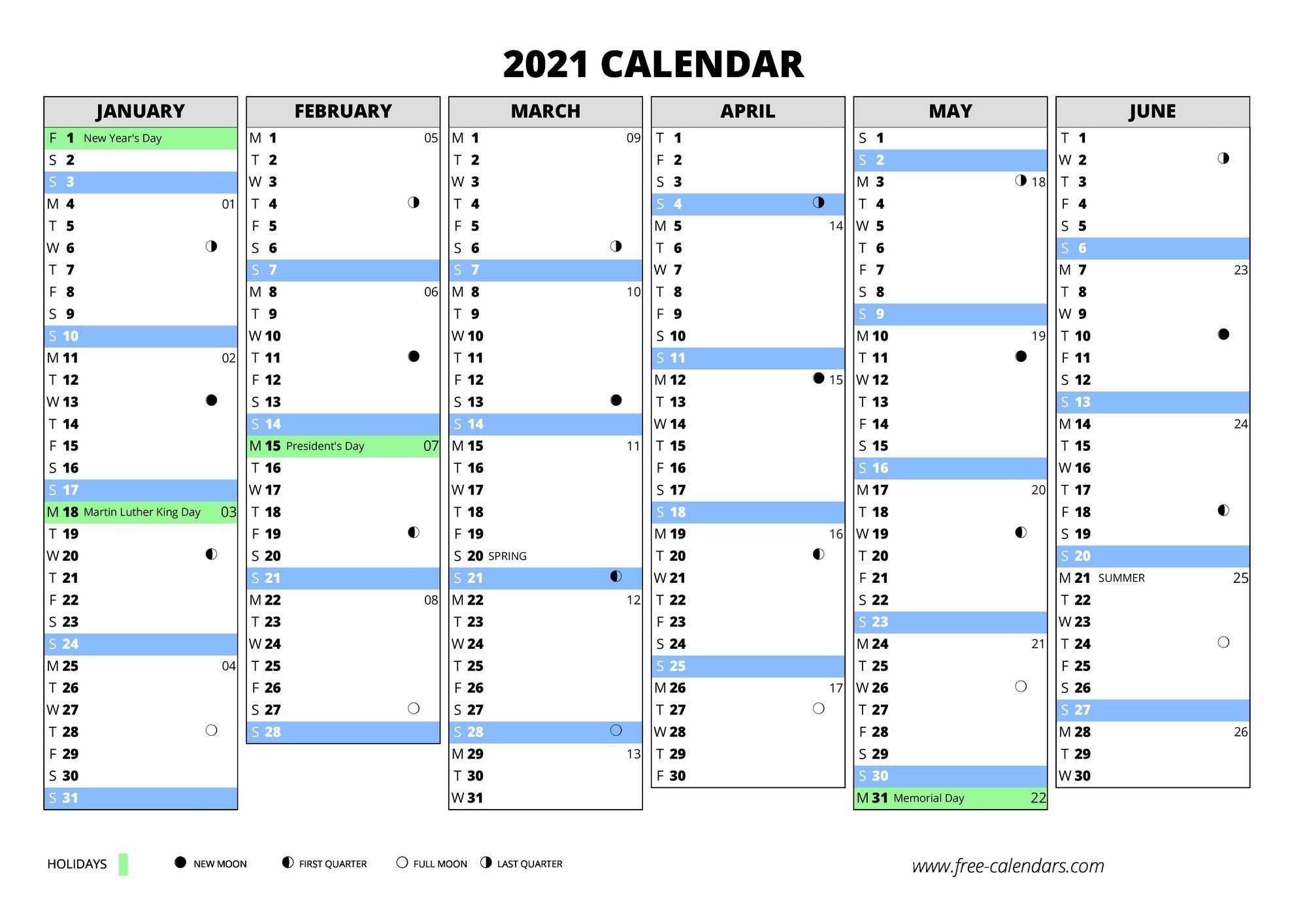 2021 Calendar ≡ Free Calendars