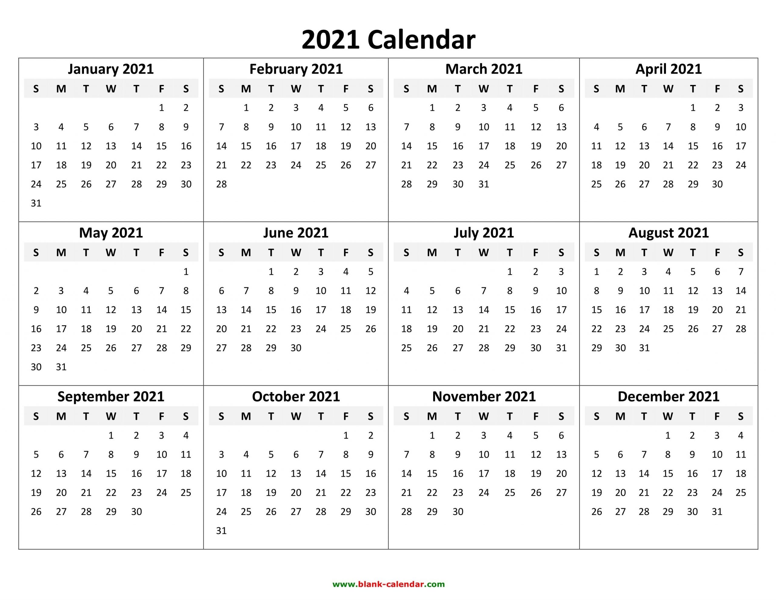 2021 calendar pdf 3 year calendar full page | free