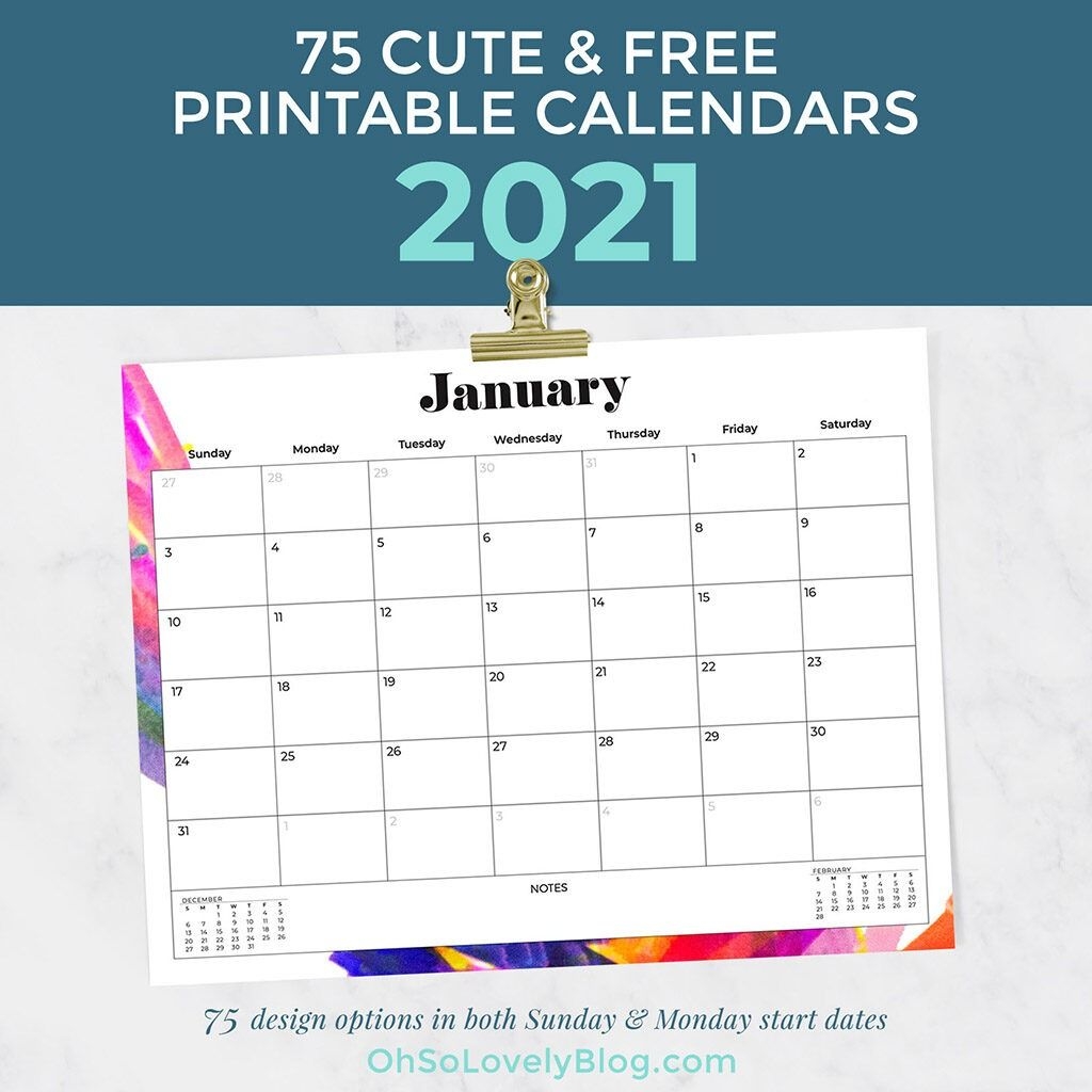 2021 calendar printable free archives oh so lovely blog