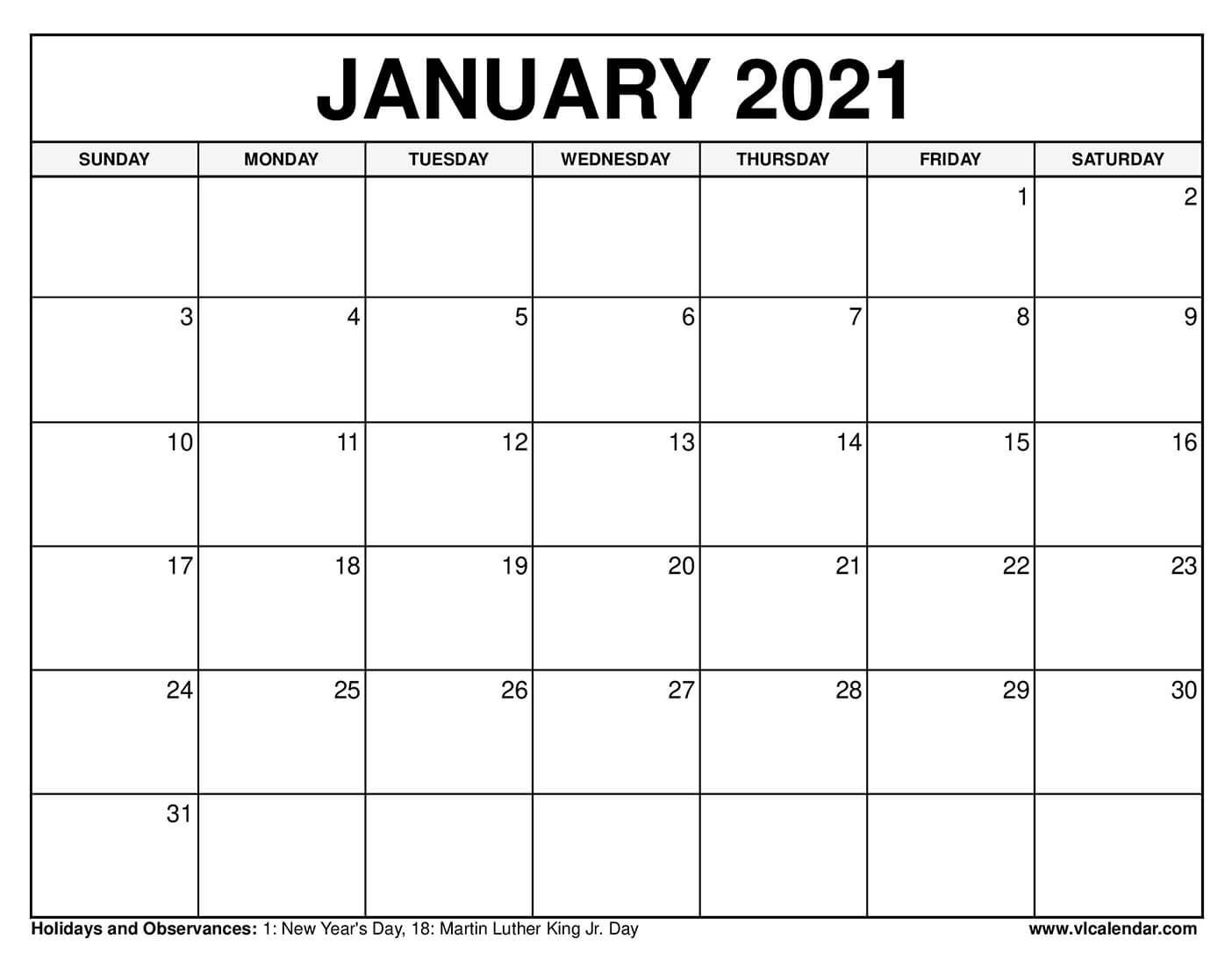 2021 Calendar Squares To Rpint | Calendar Printables Free