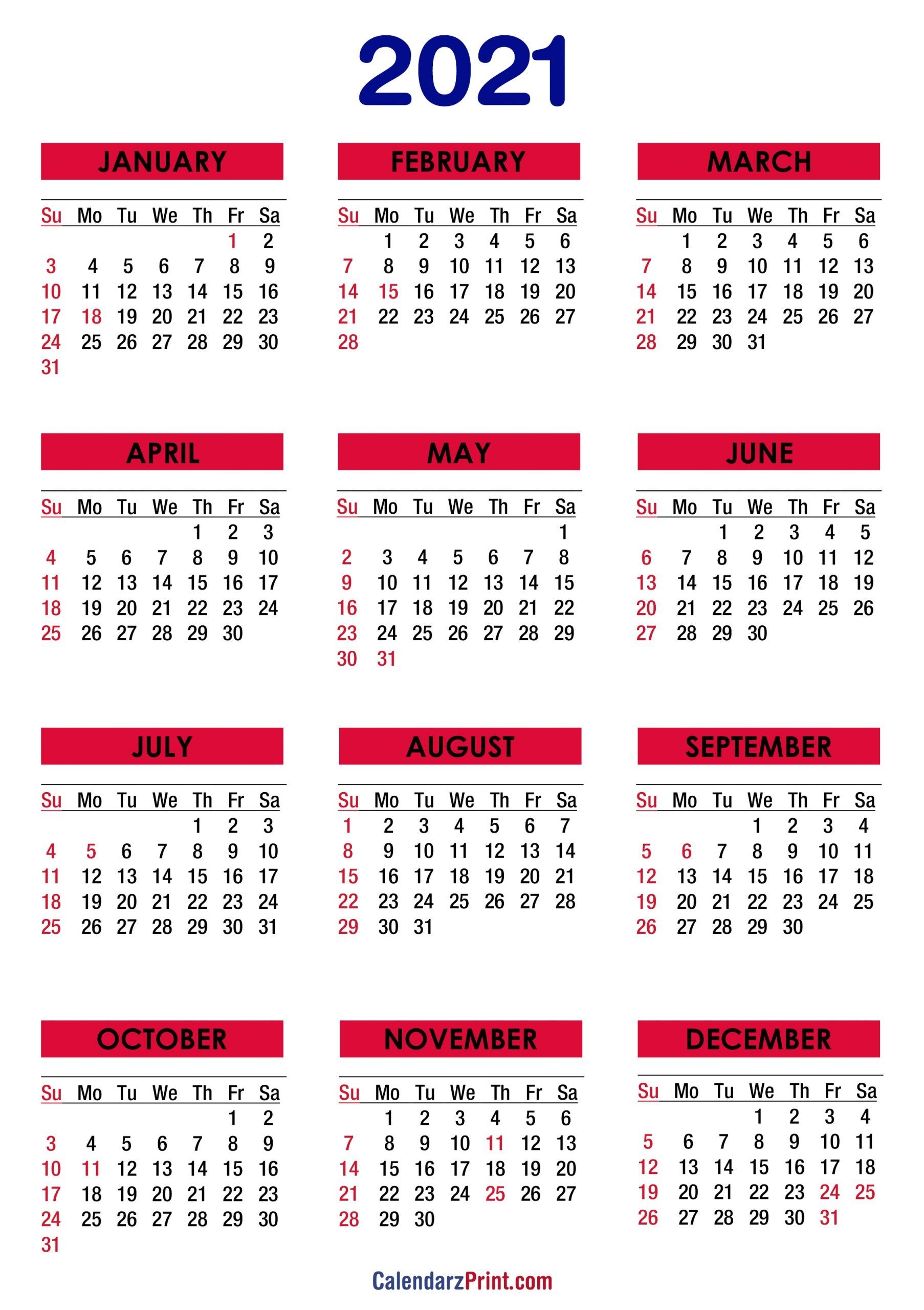 Calendar 2021 Pdf Printable Romania - Example Calendar Printable