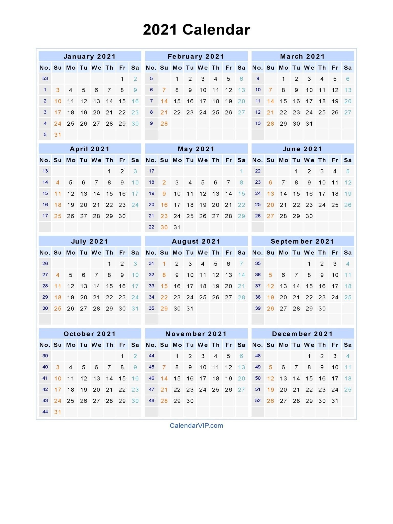 2021 Calendar With Week Numbers Excel Full Encouraged In