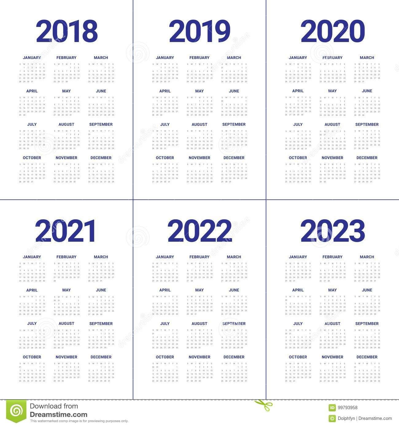 3 Year Calendar 2021 To 2023 | Calendar Printables Free Blank