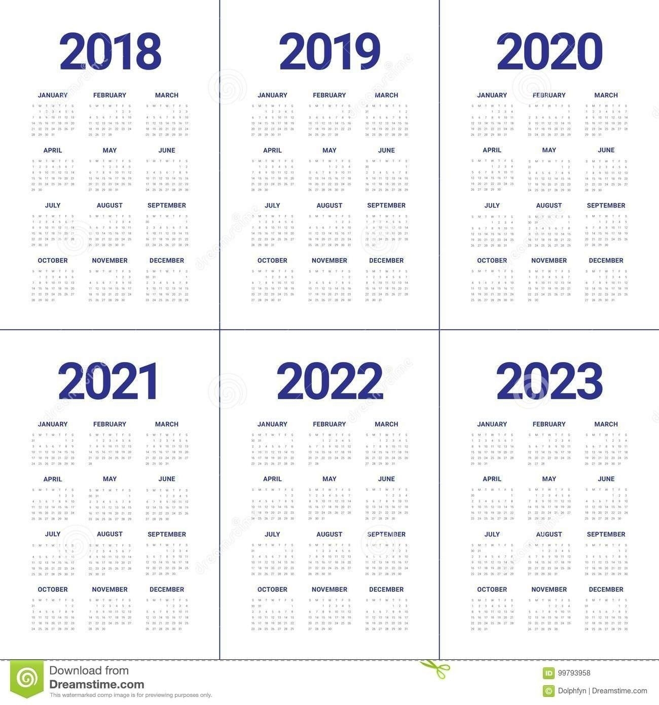 Free Printable Calendar Three Years 2021-2022 - Example Calendar Printable