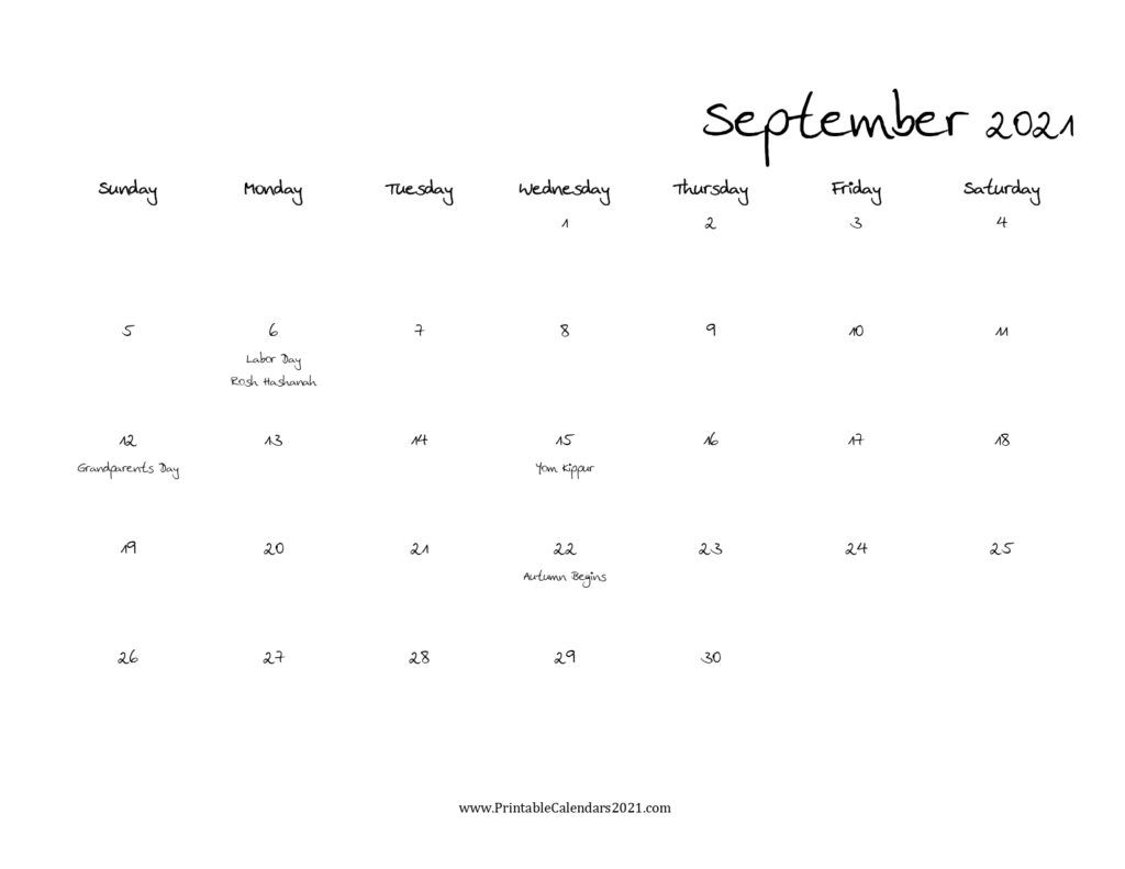 40 september 2021 calendar printable, september 2021