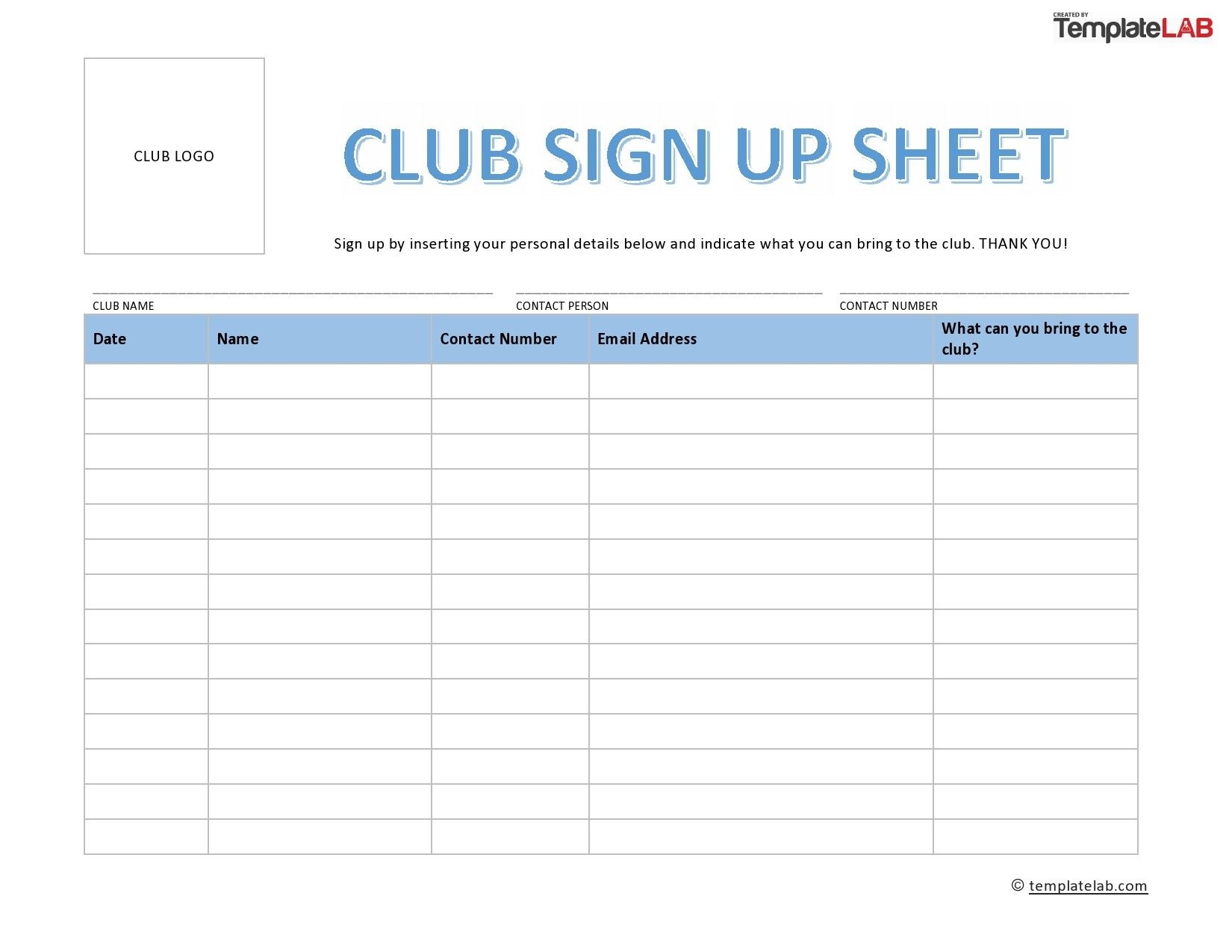 40 Sign Up Sheet / Sign In Sheet Templates (word & Excel)