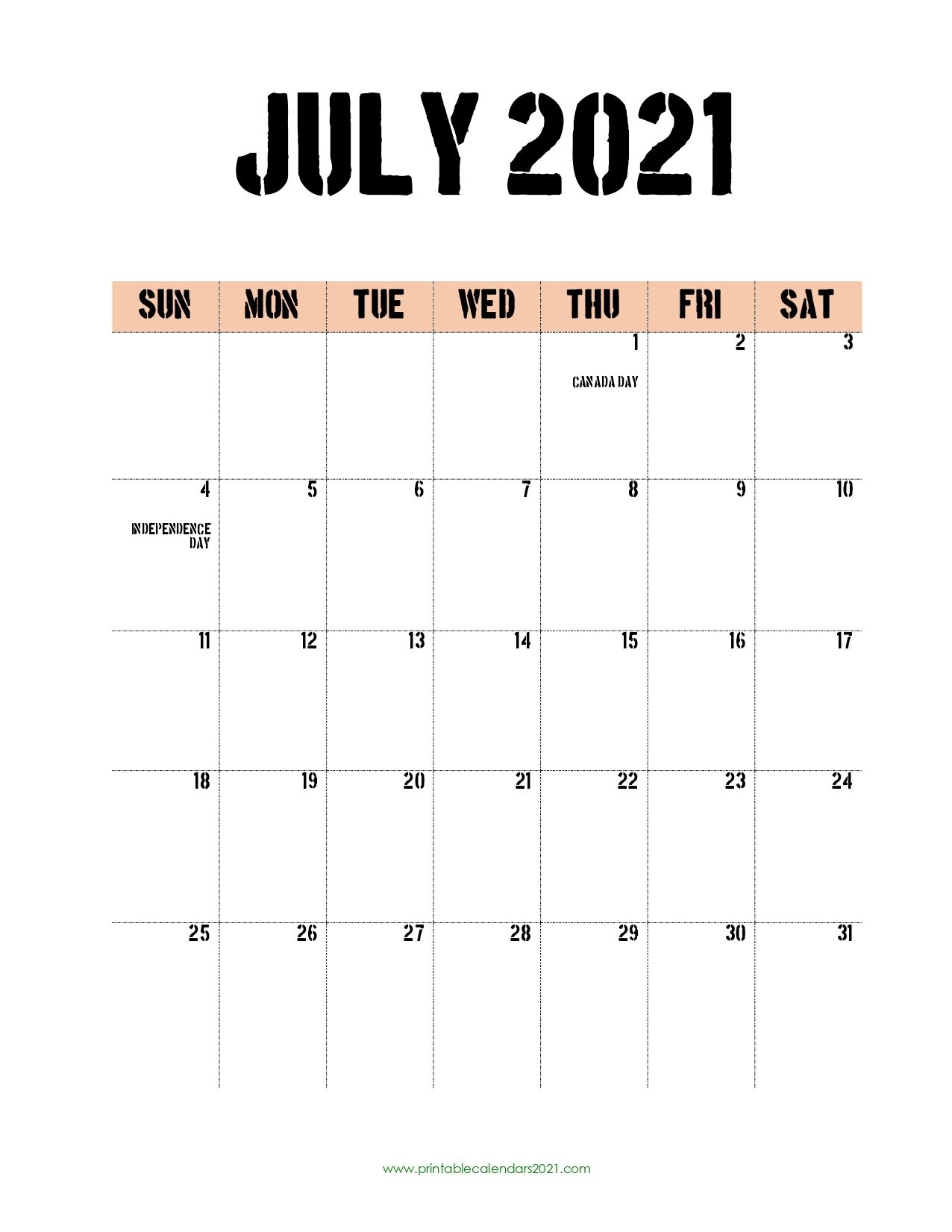 45 july 2021 calendar printable, july 2021 calendar pdf