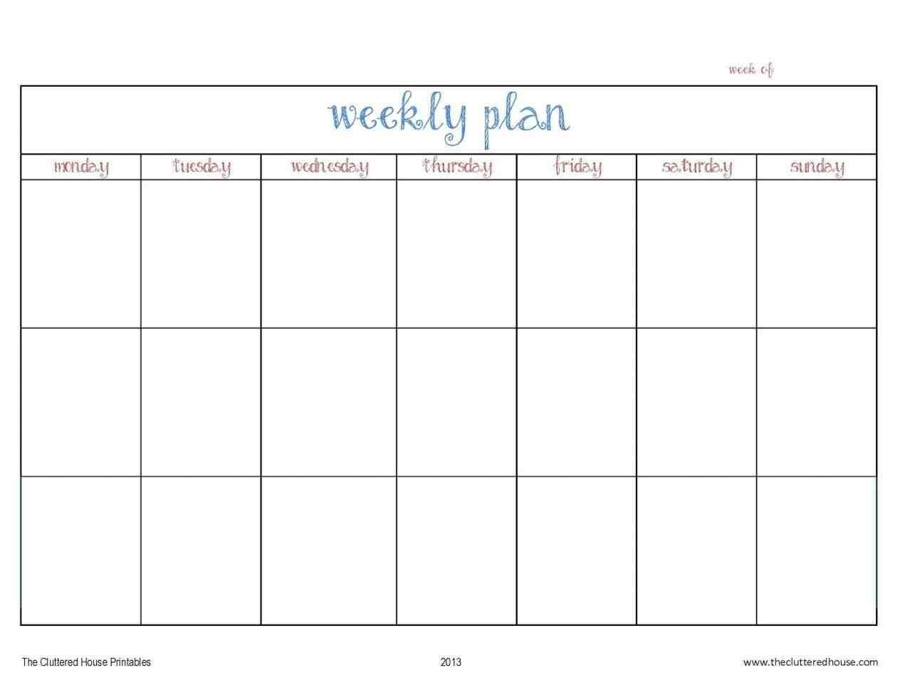 5 day week calendar template | example calendar printable