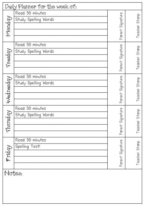 5 Day Weekly Calendar Template Five Simple (but Important