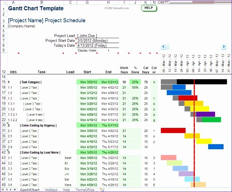 8 excel simple gantt chart template excel templates