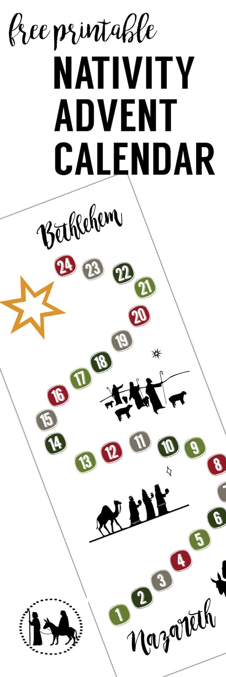 advent calendar free printable calendar 2021