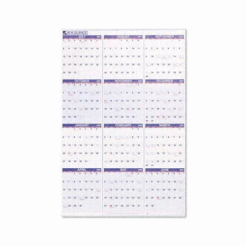 Annual Calendar At A Glance Awesome At A Glance Yearly