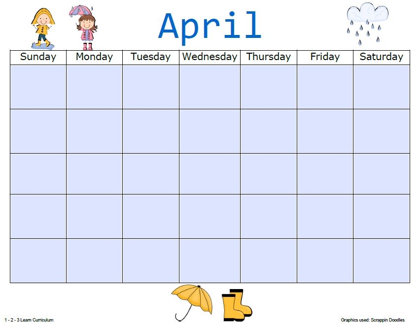 blank calendar template sheets added to 1 2 3 learn